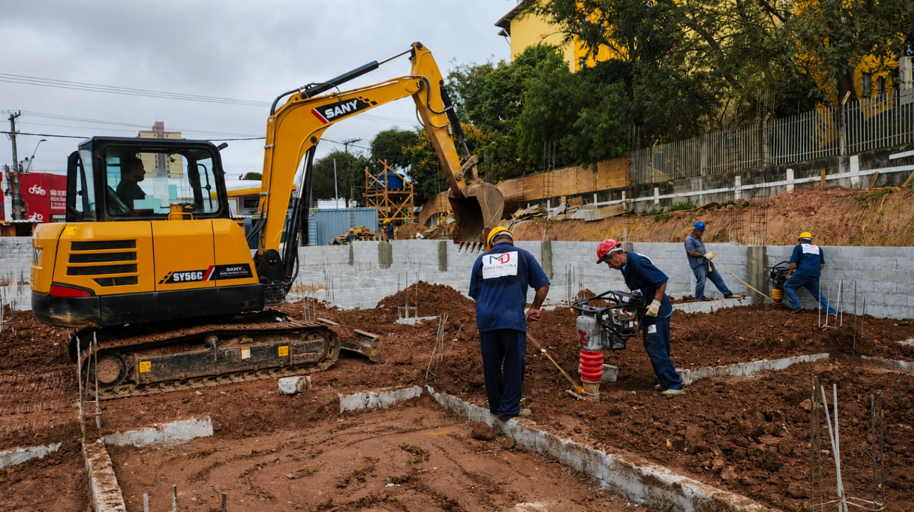 Terraplenagem e fundações